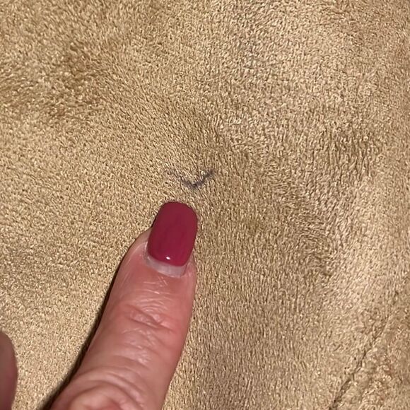 Chico’s Tan Faux Shearling and Faux Suede Leather Jacket Size Small - Picture 6 of 15